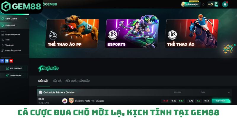 Bộ môn cá cược đua chó mới lạ, kịch tính tại Gem88