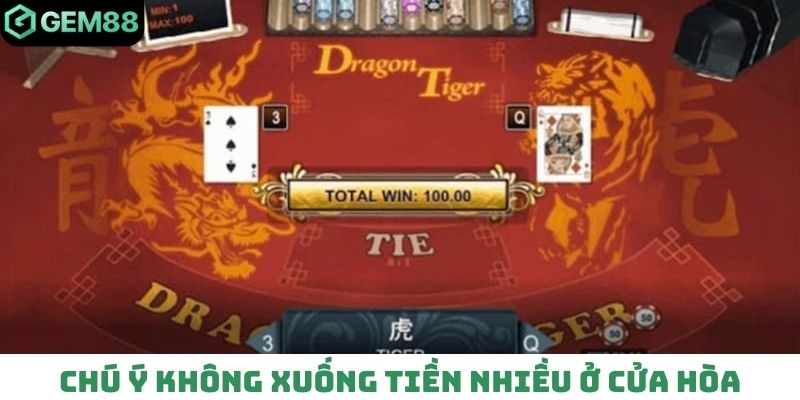 Chú ý không xuống tiền nhiều ở cửa hòa