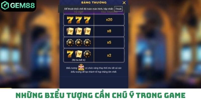 Những biểu tượng cần chú ý trong game