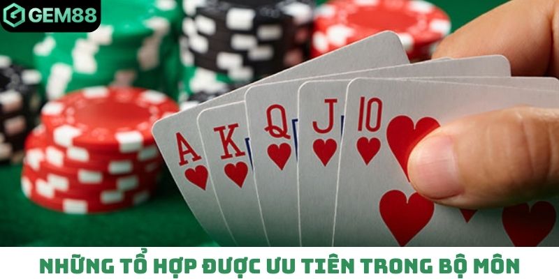 Những tổ hợp được ưu tiên trong bộ môn 