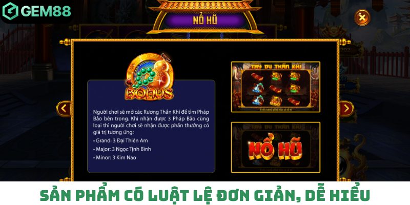 Sản phẩm có luật lệ đơn giản, dễ hiểu