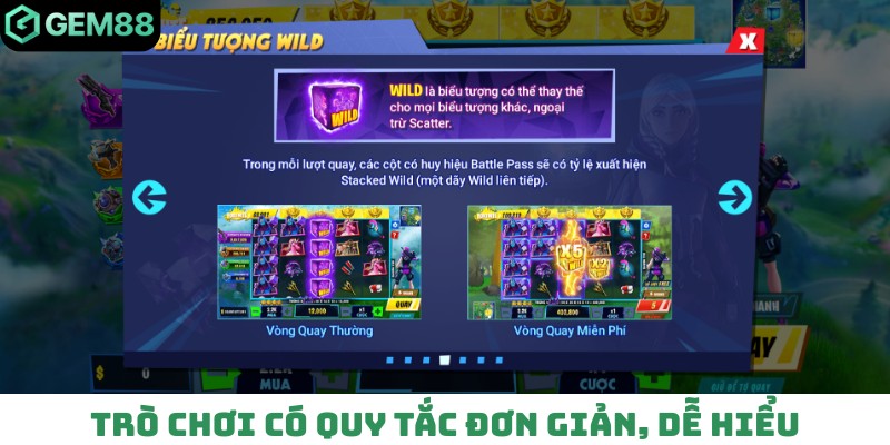 Trò chơi có quy tắc đơn giản, dễ hiểu