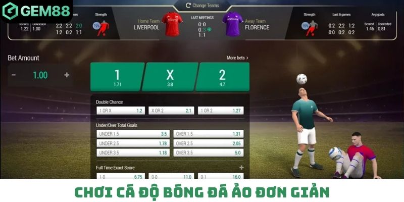 Chơi cá độ bóng đá ảo đơn giản