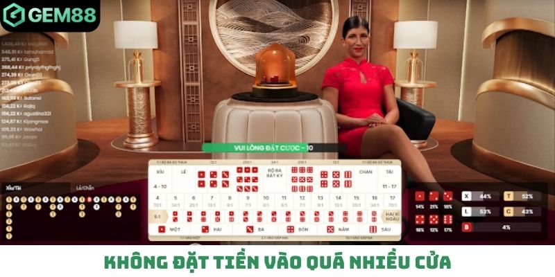 Không đặt tiền vào quá nhiều cửa
