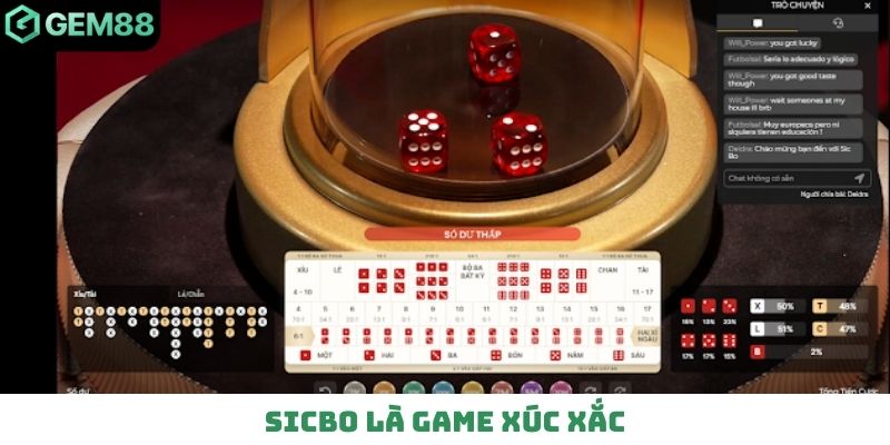 Sicbo là game xúc xắc