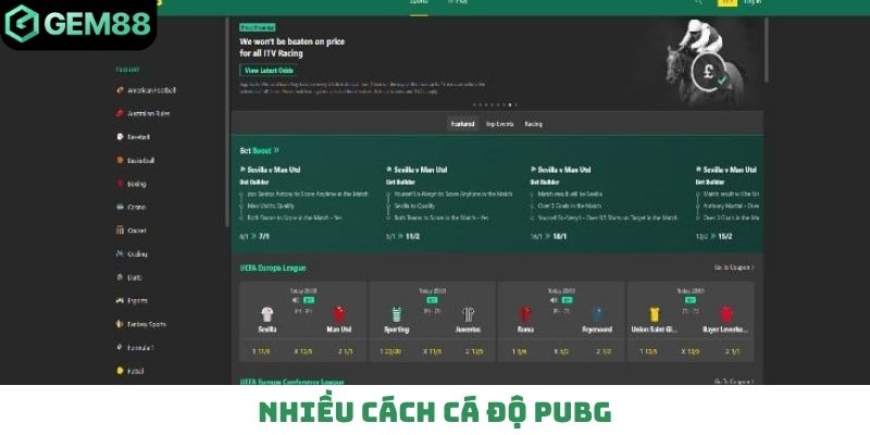 Nhiều cách cá độ Pubg